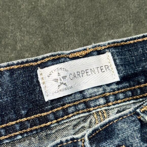 VTG Y2K '08 Arizona Carpenter Shorts Boys 14 Slim Blue Denim Medium Wash Pockets - Picture 3 of 6